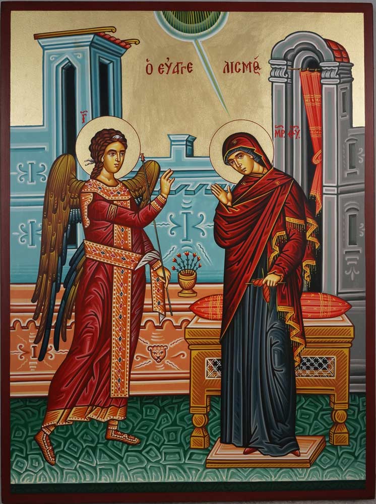 The Annunciation -- the Archangel Gabriel and the Virgin Mary