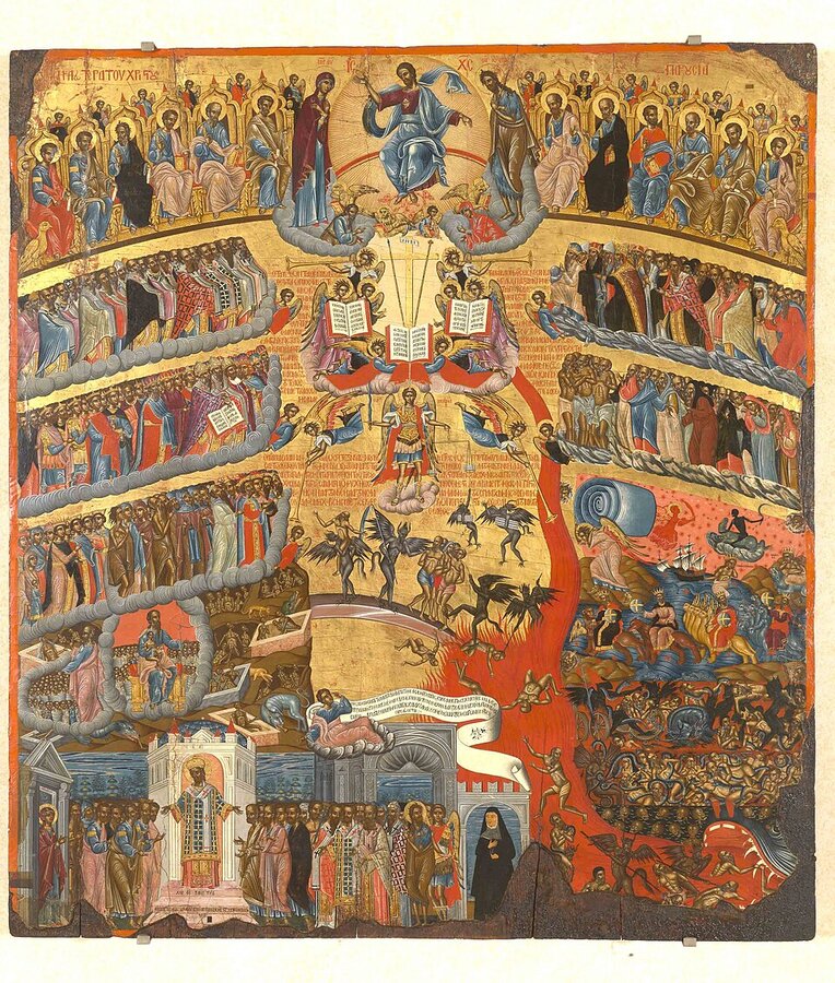 The Final Judgment -- Christ enthroned as Judge of the living and the dead
